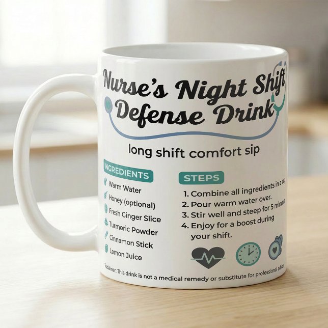 Night Shift Nurse ER Crew Comfort Recipe Kaffeetasse (Von Creator hochgeladen)