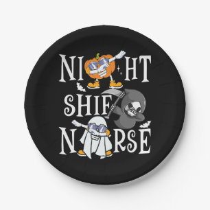 Night Shift Nurse Pappteller
