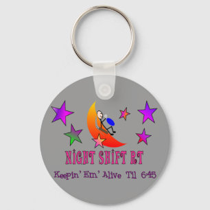 Night Shift RT MOON Stick Man Schlüsselanhänger