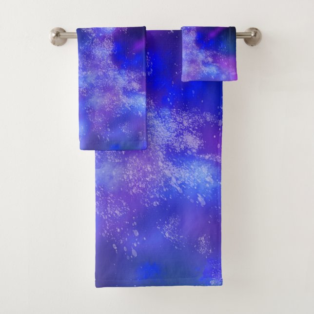Night Sky Blue Sapphire Handtuch Badhandtuch Set (Insitu)