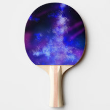 Night Sky Blue Sapphire Ping Pong Paddle
