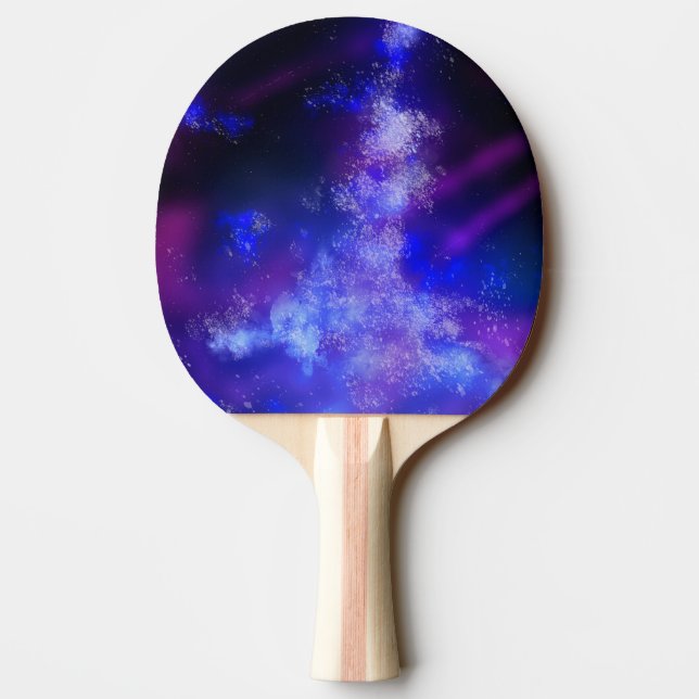 Night Sky Blue Sapphire Ping Pong Paddle Tischtennis Schläger (Rückseite)