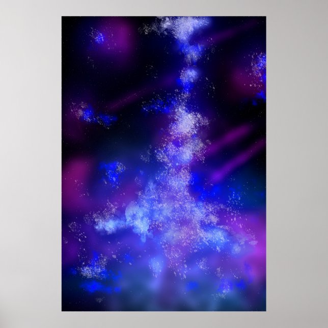 Night Sky Blue Sapphire Poster (Vorne)