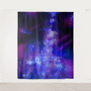 Night Sky Blue Sapphire Wandteppich