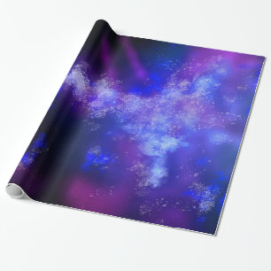 Night Sky Blue Sapphire Wrapping Paper Geschenkpapier