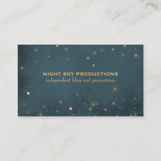 Night Sky Business Cards Visitenkarte (Vorderseite)