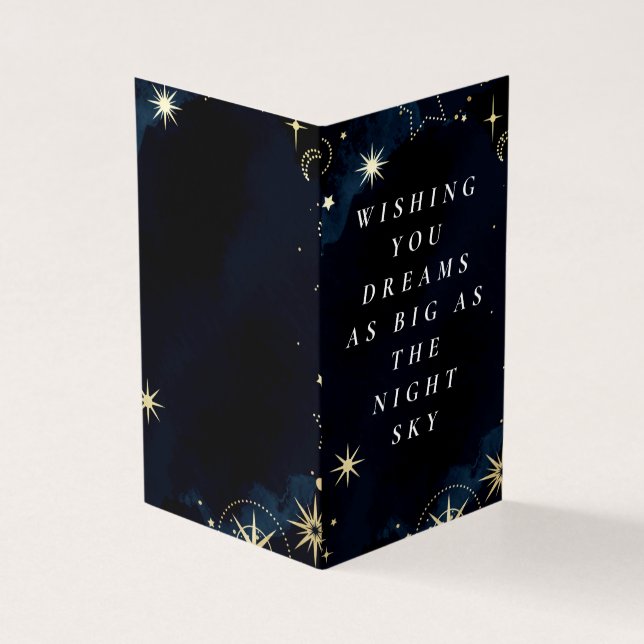 Night Sky - Celestis Birthday Card (Vorderseite)
