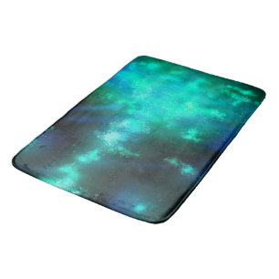 Night Sky Emerald Green Badematte