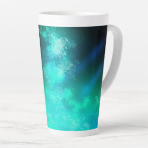 Night Sky Emerald Latte Tasse