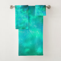 Night Sky Emerald Towel Set