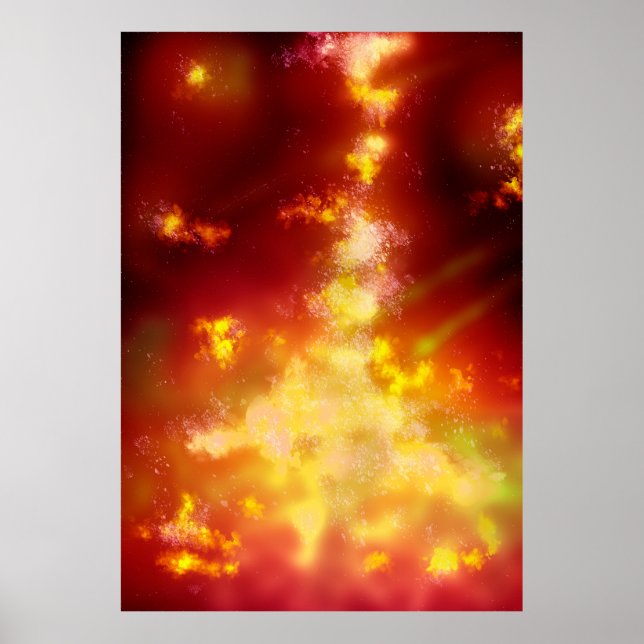Night Sky Flame Poster (Vorne)