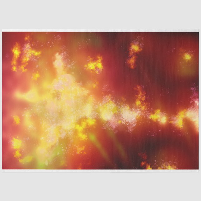 Night Sky Flame Seidenpapier (Vorderseite)
