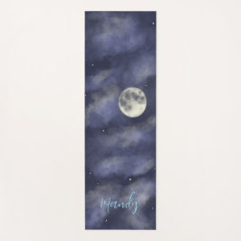 Night sky foll moon yogamatte