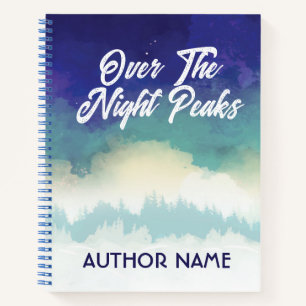 Night Sky Forest Book Cover Inspiration Notebook Notizbuch