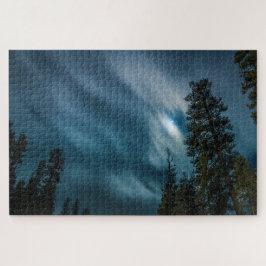 Night Sky & Forest in Moon Light