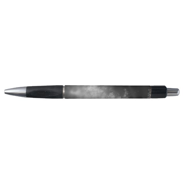 Night Sky Gray Monochrome Pen Kugelschreiber (Vorderseite)