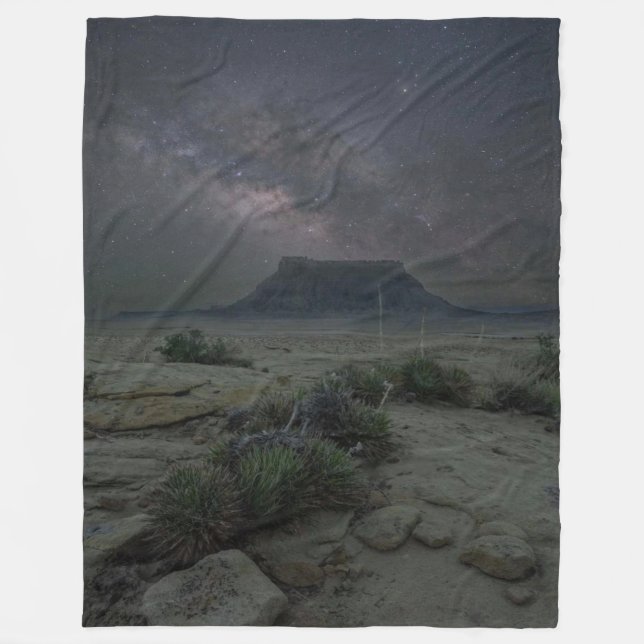 NIGHT SKY IN DESERT FLEECEDECKE (Vorderseite)