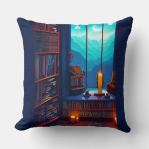 Night Sky Library Kissen