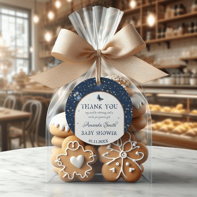 Night Sky Magic Woodland Animal Baby Dusche Geschenkanhänger (Von Creator hochgeladen)