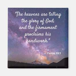 Night Sky Milky Way Psalm 19:1 Magnet