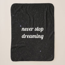 Night Sky mit Stars Quote Sherpa Blanket