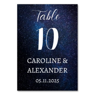 Night Sky Modern Constellation Galaxy Moderne Tischnummer