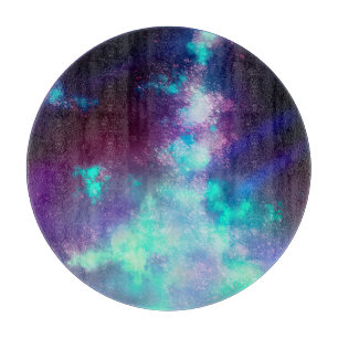 Night Sky Neon Lights Cutting Board Schneidebrett