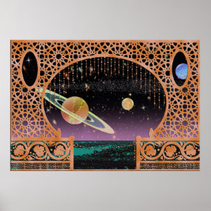 Night Sky on Risa ~ Interplanetarische Reisen Poster