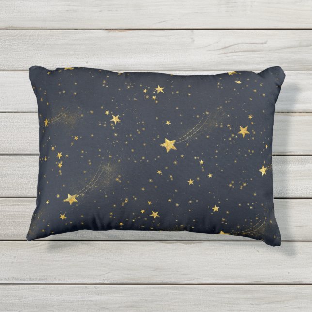 Night Sky Outdoor Kissen Für Draußen (Rückseite)