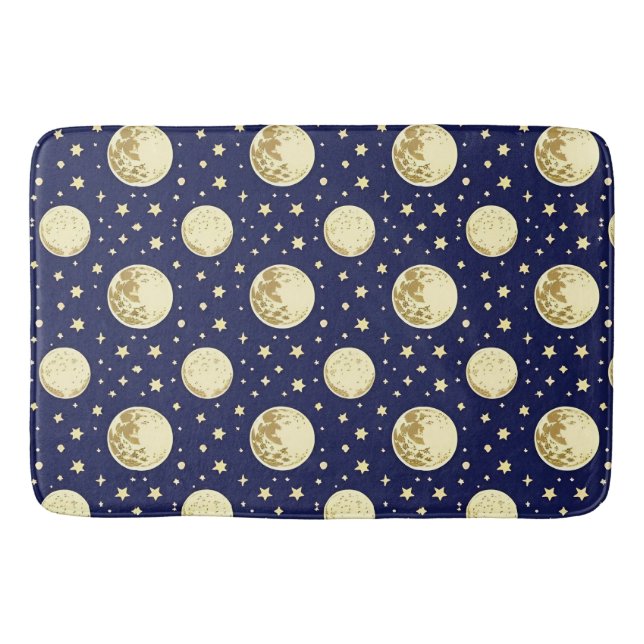 Night Sky Pattern Badematte (Vorderseite)