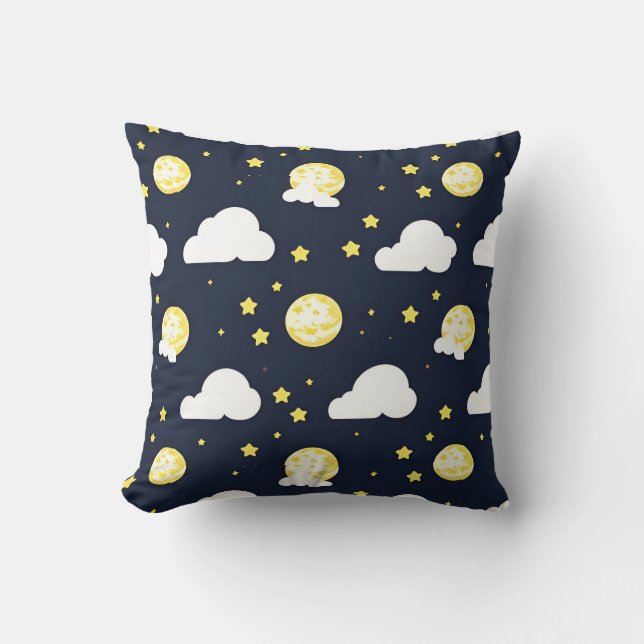 Night Sky Pattern Kissen (Vorderseite)