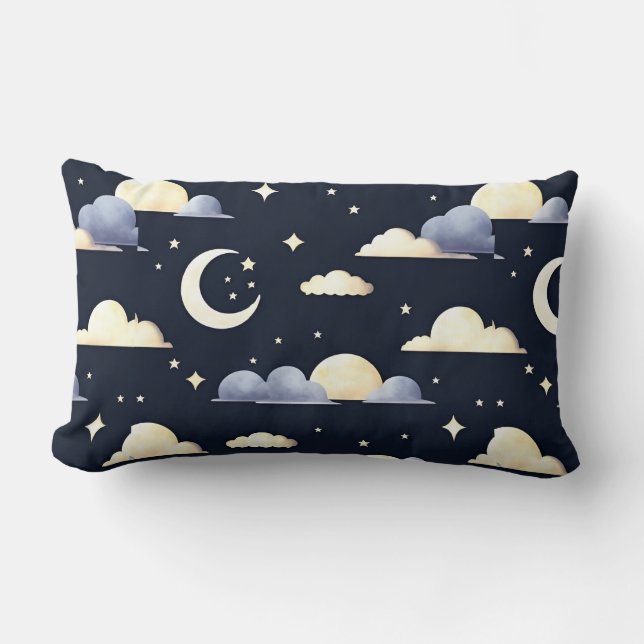 Night Sky Pattern Lendenkissen (Vorderseite)