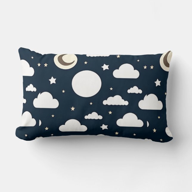 Night Sky Pattern Lendenkissen (Vorderseite)