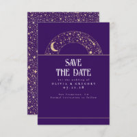 Night Sky Stars Celestial Save the Date