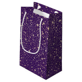 Night Sky Stars Lila und Gold Magic Kleine Geschenktüte