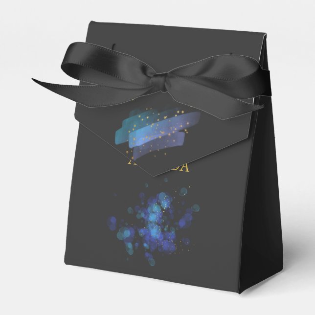Night Sky Stars Space Fantasy Party Geschenkschachtel (Vorderseite)