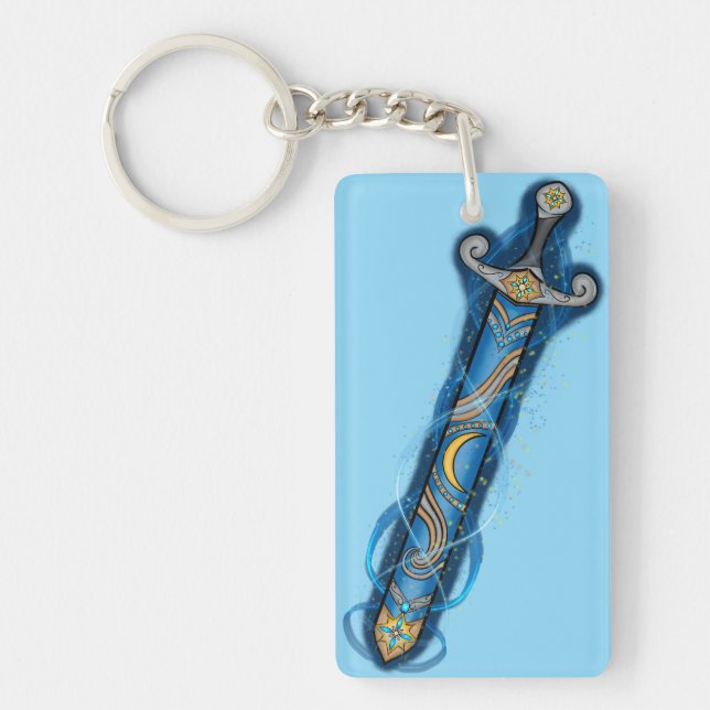 Night Sky Sword Schlüsselanhänger (Vorderseite)