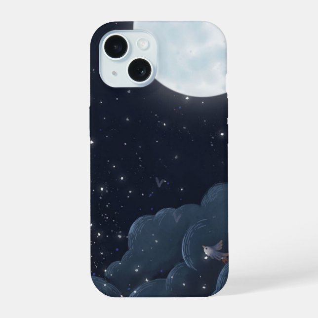 Night Sky Tough Phone Case — Moon, Stars  (Verso)