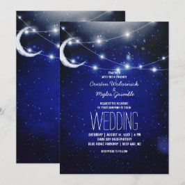 Night Sky Wedding | String Lights Einladung