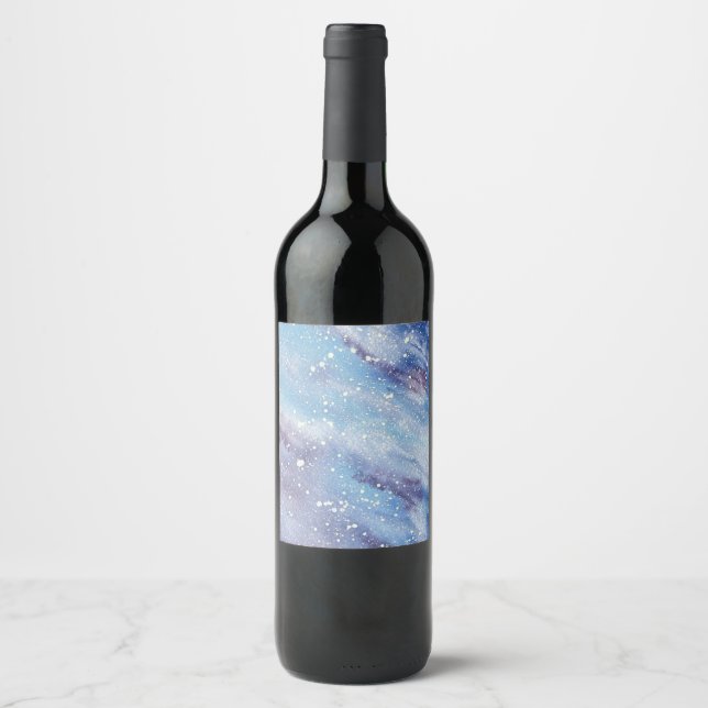Night Sky Wine Label Weinetikett (Vorderseite)