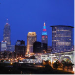 Night Skyline Cleveland OH Photo Sculpture Freistehende Fotoskulptur<br><div class="desc">Want to have the classic night skyline view,  no matter where you are? 3 D photo sculpture of Cleveland,  Ohio classic view from the river,  makes a fun conversation piece iin home or office! Lighthouse sculptures (winter and summer) also available here.</div>
