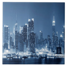Night Skyline Manhattan Panoramasicht