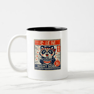 NIGHT SOBA Japanisches Street Food Ästhetik Mini Zweifarbige Tasse