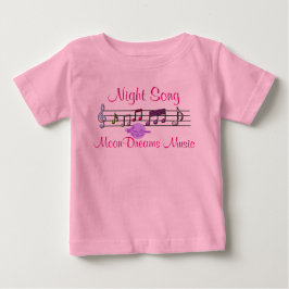 Night Song Pink Baby Tutu Bodysuit T-shirt