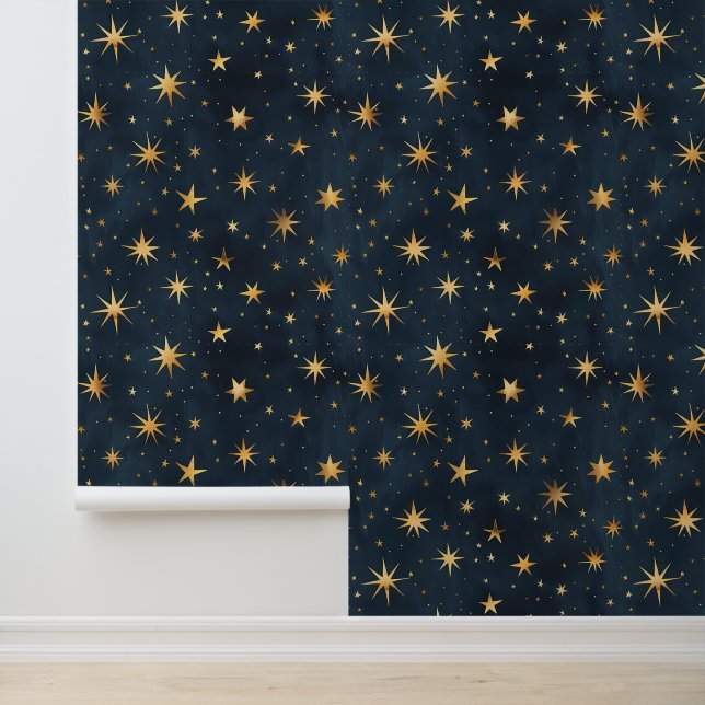 Night Stars Marine Blaue Decke Tapete (Anwendung)