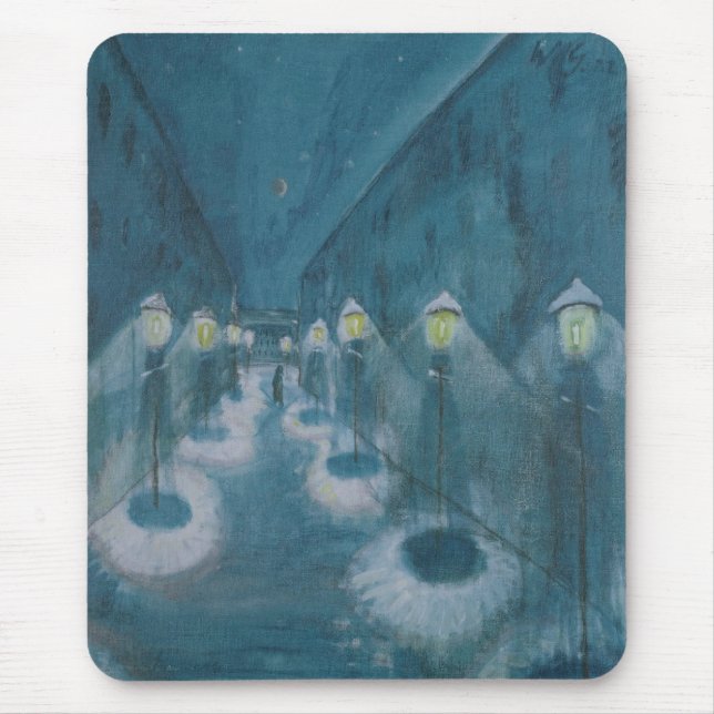 Night Street (Street by Night) (1922) Walter Grama Mousepad (Vorne)
