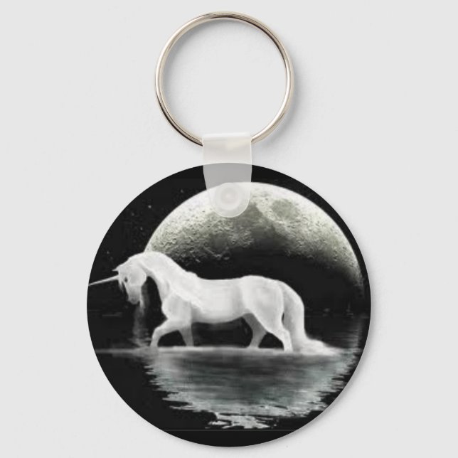 Night Unicorn Key Chain Schlüsselanhänger (Vorderseite)