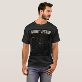 Night Vector | Grid Lock Signal Mapping T-Shirt