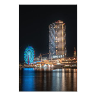 Night view taken in Kobe, Japan Fotodruck