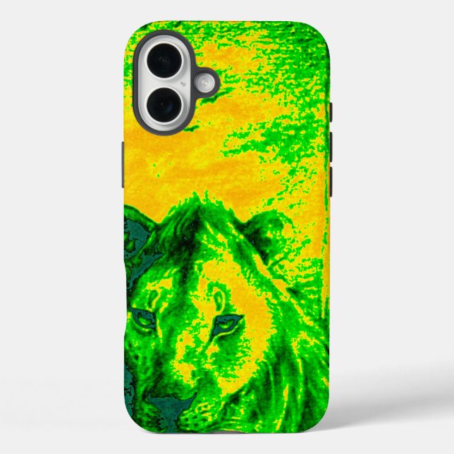 Night Vision Lion Art Fluorescent Print title_seo2 (Rückseite)
